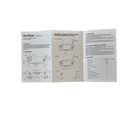 CXY Chyuhsin ORIGINAL SW-21002 Black Handheld Mode Controller For Switch/OLED - Picture 6 of 7
